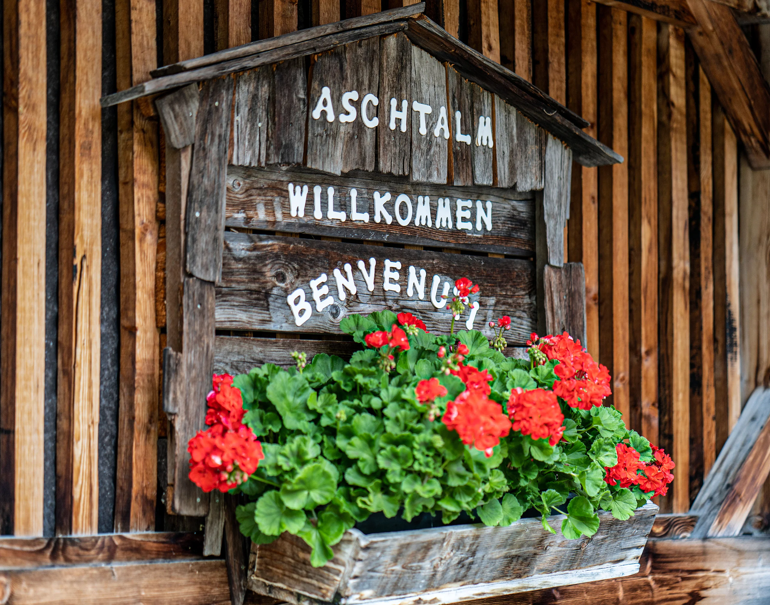 Hier sind wir. Wegbeschreibung zur Ascht Alm